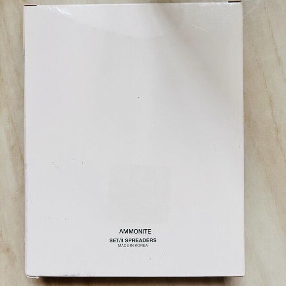 Set /4 GINKGO Ammonite Butter Spreaders Stainless 18/10 Spiral Tip Glossy - Picture 9 of 9